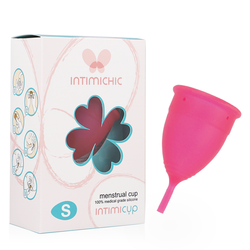 INTIMICHIC - MENSTRUAL CUP MEDICAL GRADE SILICONE - SIZE S - Amore24