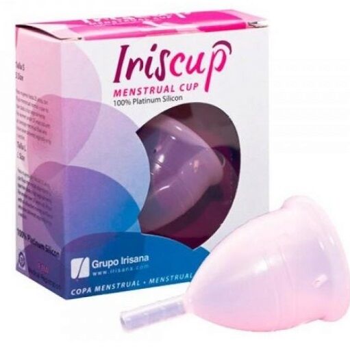 IRISCUP - LARGE PINK MONTH CUP + FREE STERILIZER BAG - Amore24
