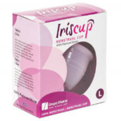 IRISCUP - LARGE PINK MONTH CUP + FREE STERILIZER BAG - Amore24