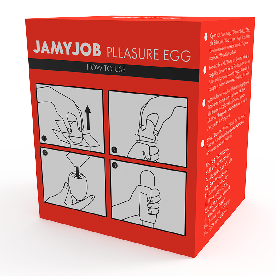 JAMYJOB - EGG MASTURBATOR RED VERSION DISCRETT - Amore24