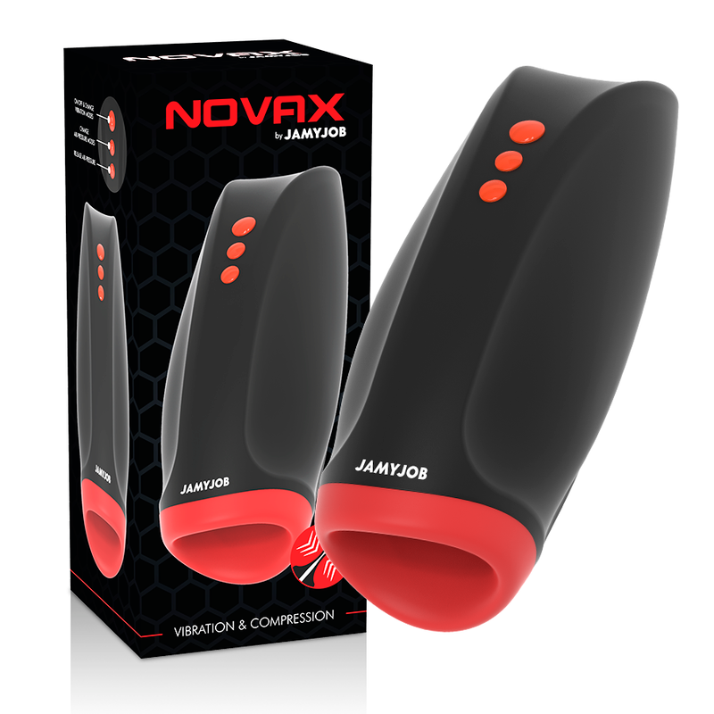 JAMYJOB - NOVAX MASTURBATOR WITH VIBRATION AND COMPRESSION - Amore24
