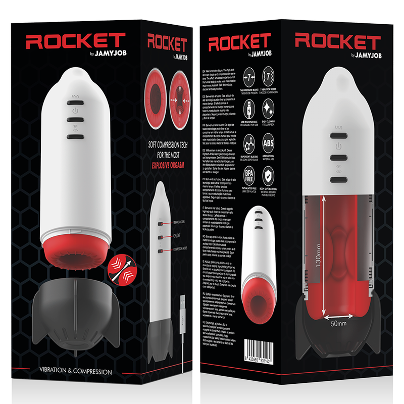 JAMYJOB - ROCKET MASTURBATOR SOFT COMPRESSION TECH AND VIBRATION - Amore24