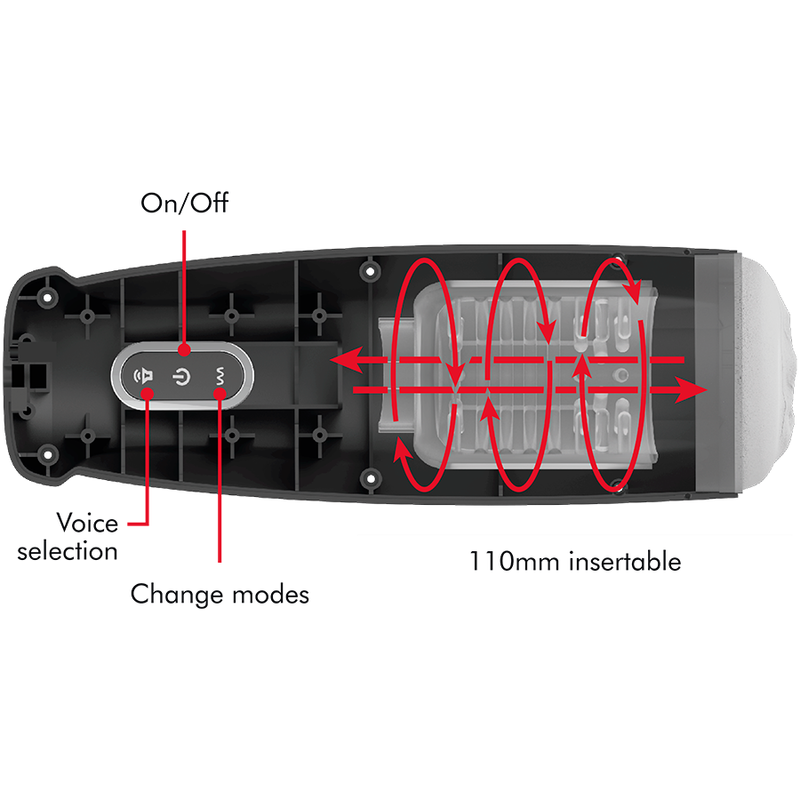 JAMYJOB - TORNADO 360 ROTATE TECH STROKER - Amore24
