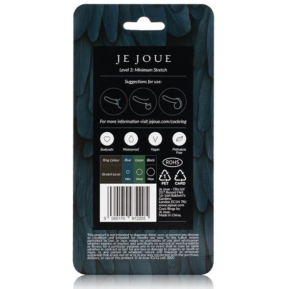 JE JOUE - BLUE SILICONE RING - MINIMUM STRANGULATION - Amore24