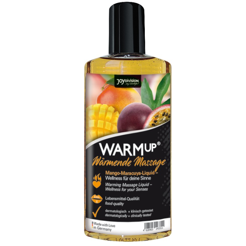JOYDIVISION AQUAGLIDE - WARMUP MANGO AND MARACUYA MASSAGE OIL 150 ML - Amore24