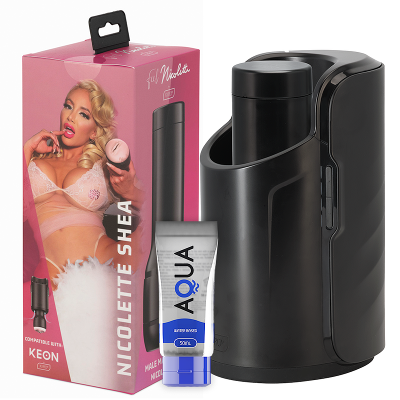 KIIROO - KEON + FEEL NICOLETTE SHEA STROKER + AQUA QUALITY LUBRICANT 50 ML - Amore24