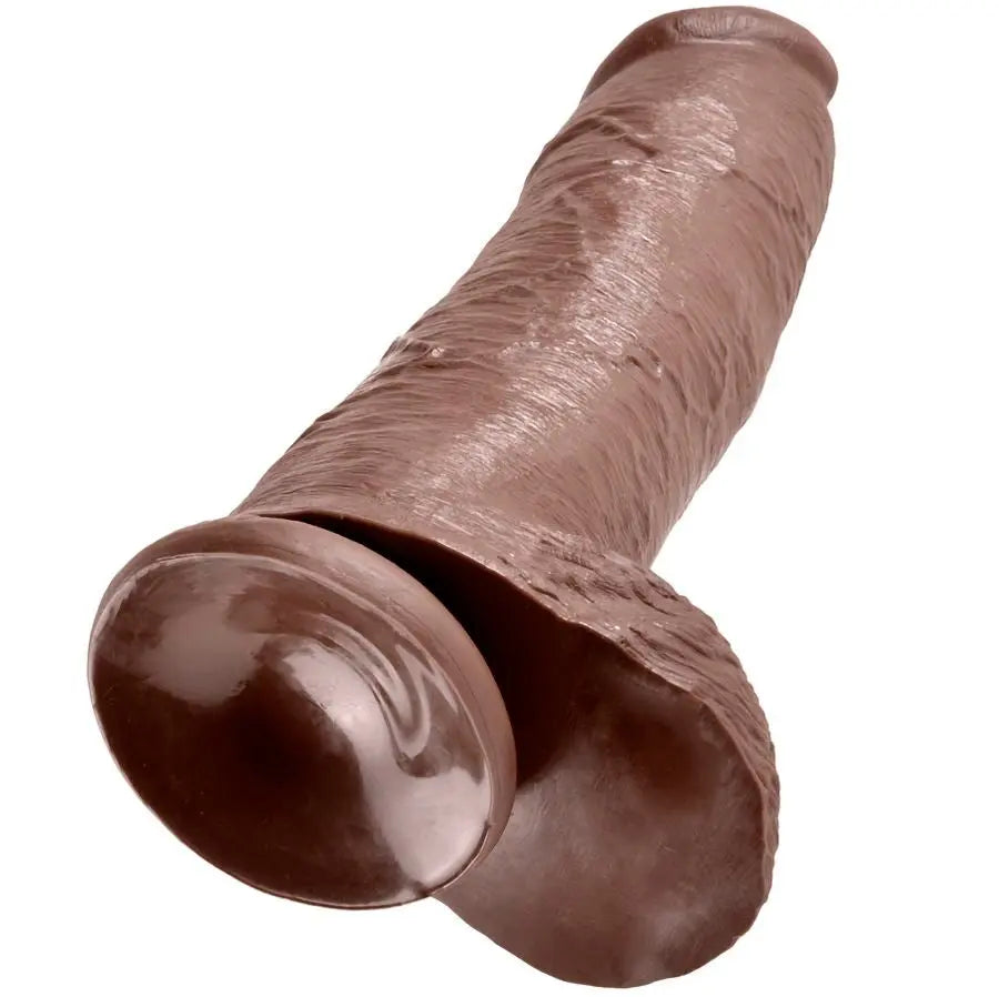 KING COCK - 12 DILDO BROWN WITH BALLS 30.48 CM - Amore24