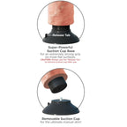 KING COCK - 23 CM VIBRATING COCK FLESH - Amore24