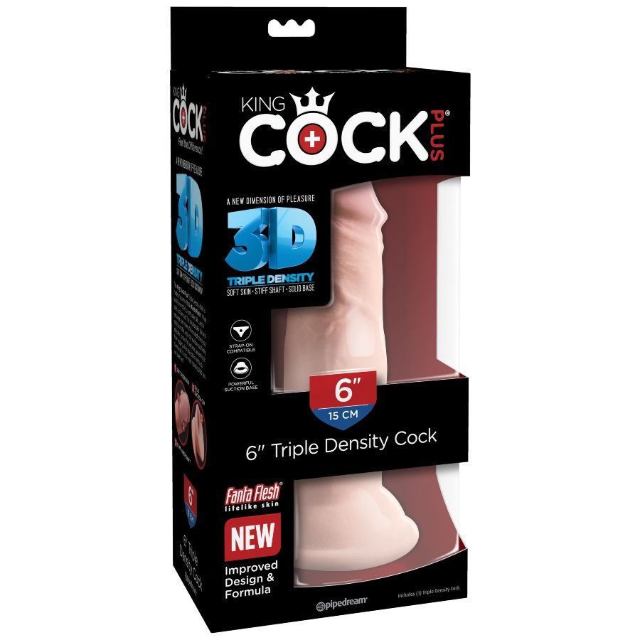KING COCK - TRIPLE DENSITY DILDO 15 CM - Amore24