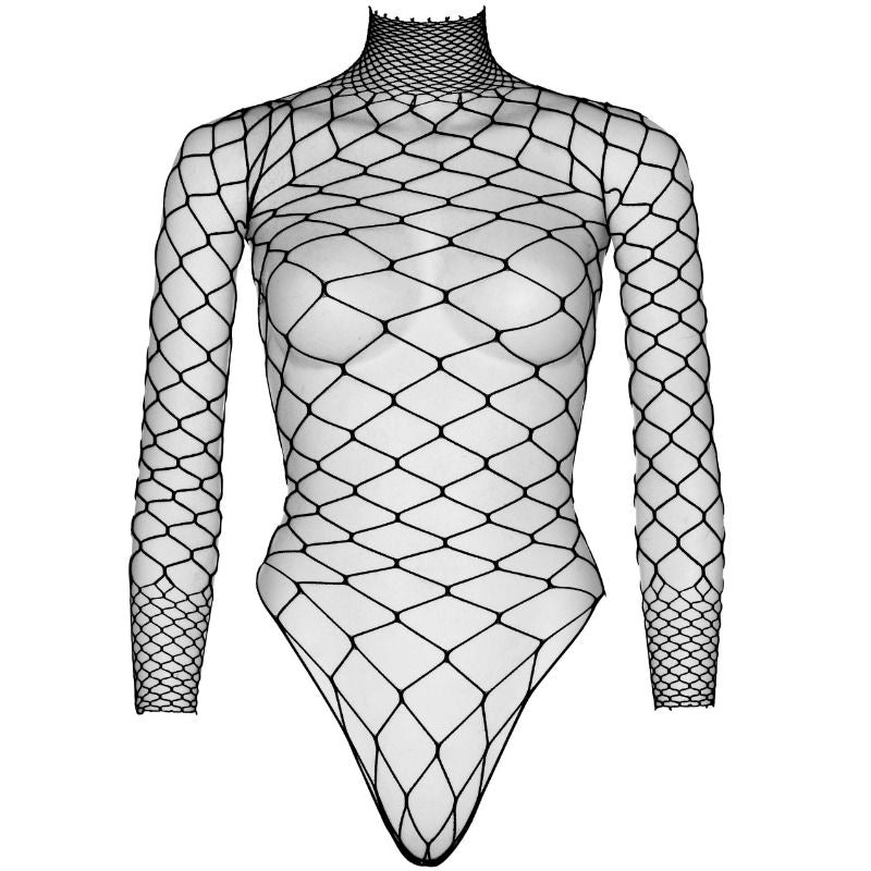 LEG AVENUE - TURTLENECK FISHNET TEDDY ONE SIZE - Amore24