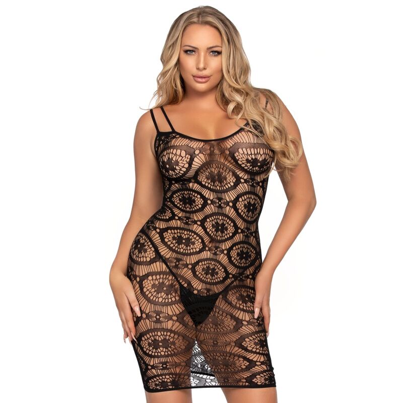 LEG AVENUE - DAISY CROCHET MINI DRESS ONE SIZE - Amore24