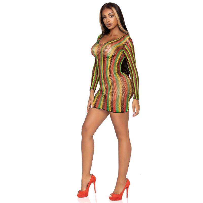 LEG AVENUE - RASTA MINI DRESS ONE SIZE - Amore24