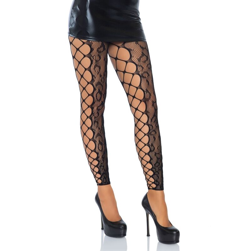 LEG AVENUE - FOOTLESS CROTHLESS TIGHTS ONE SIZE - Amore24