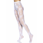 LEG AVENUE - SNOWFLAKE FISHNET TIGHTS ONE SIZE - Amore24