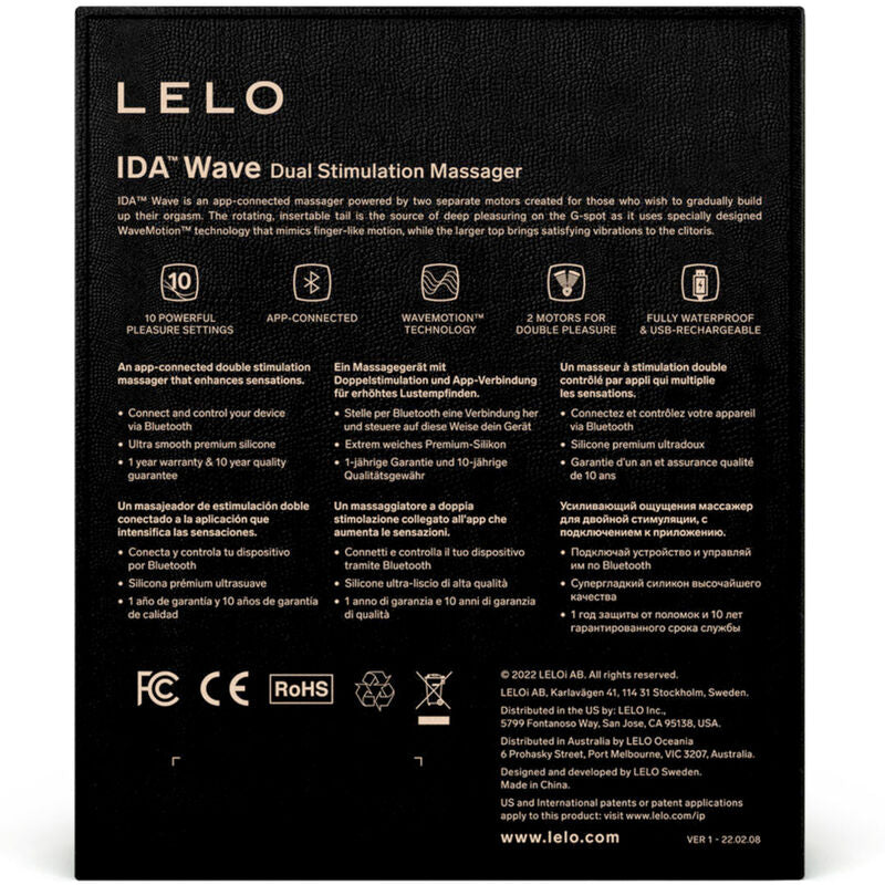 LELO - IDA WAVE CORAL COUPLES MASSAGER - Amore24