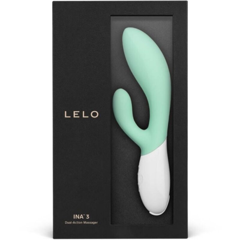 LELO - INA 3 GREEN RABBIT VIBRATOR LUXURY SEAWEED - Amore24