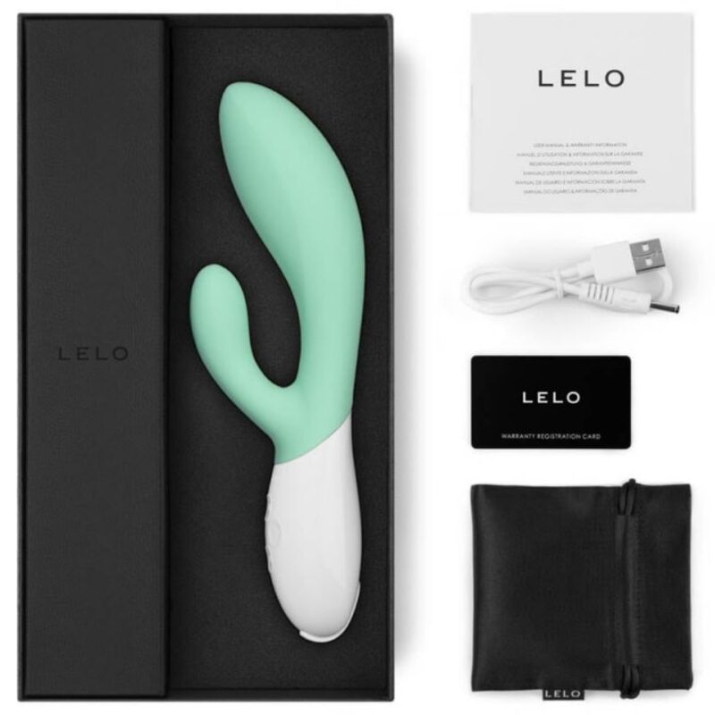 LELO - INA 3 GREEN RABBIT VIBRATOR LUXURY SEAWEED - Amore24