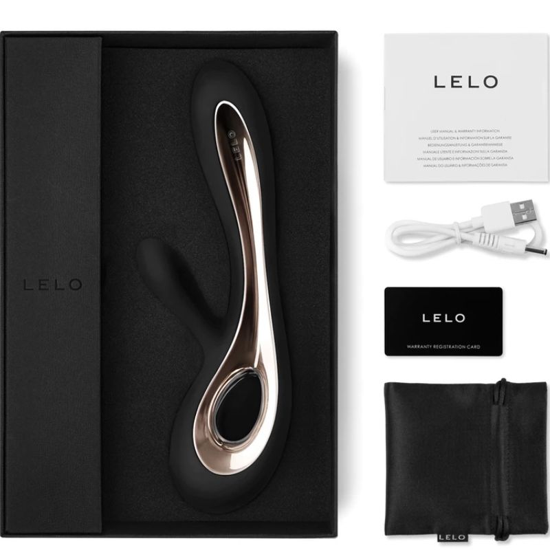 LELO - SORAYA 2 BLACK RABBIT VIBRATOR - Amore24