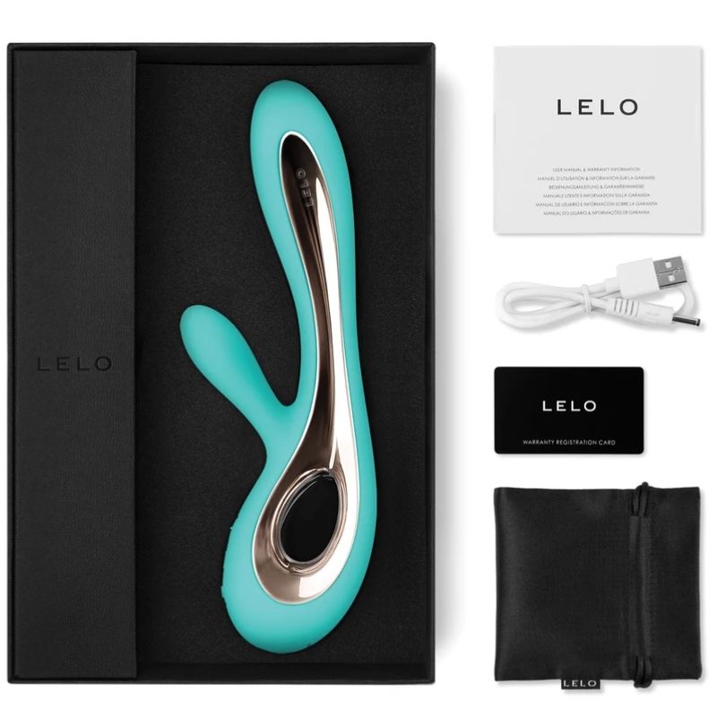 LELO - SORAYA 2 RABBIT AQUA GREEN VIBRATOR - Amore24