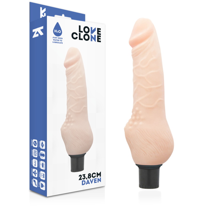 LOVECLONE - DAVEN SELF LUBRICATION REALISTIC 23.8 CM -O- 3.8 CM - Amore24