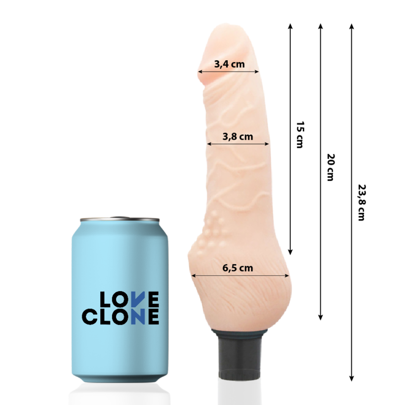 LOVECLONE - DAVEN SELF LUBRICATION REALISTIC 23.8 CM -O- 3.8 CM - Amore24