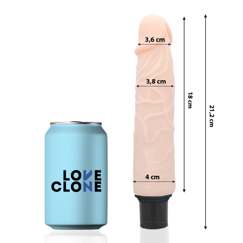 LOVECLONE - FINN SELF LUBRICATION VIBRATOR 21.2 CM -O- 3.8 CM - Amore24