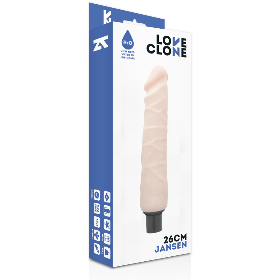 LOVECLONE - JANSEN SELF LUBRICATION VIBRATOR 26 CM -O- 4.2 CM - Amore24