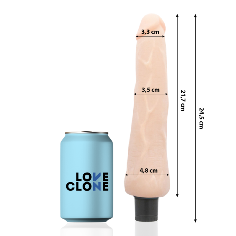 LOVECLONE - RAGNAR SELF LUBRICATION VIBRATOR 24.5 CM -O- 3.5 CM - Amore24