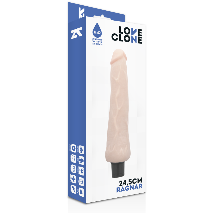 LOVECLONE - RAGNAR SELF LUBRICATION VIBRATOR 24.5 CM -O- 3.5 CM - Amore24