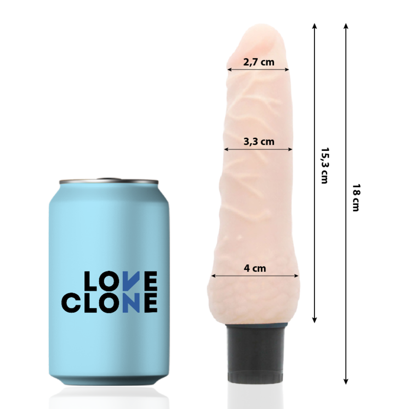 LOVECLONE - SVEN SELF LUBRICATION VIBRATOR 18.5 CM -O- 3.3 CM - Amore24