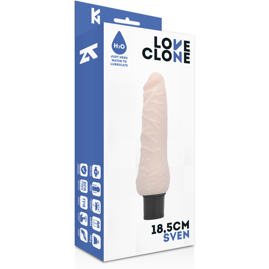 LOVECLONE - SVEN SELF LUBRICATION VIBRATOR 18.5 CM -O- 3.3 CM - Amore24