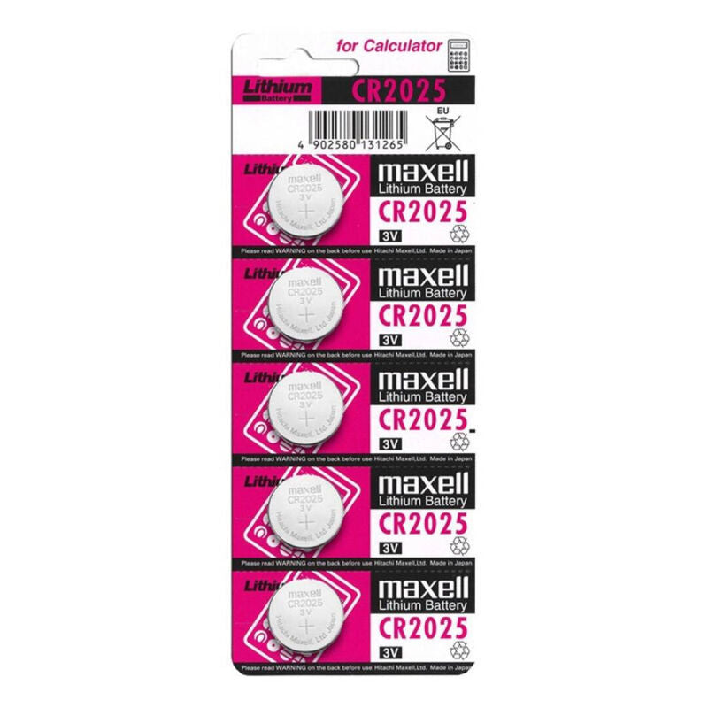MAXELL - BATTERY LITIO CR2025 3V 5UDS - Amore24