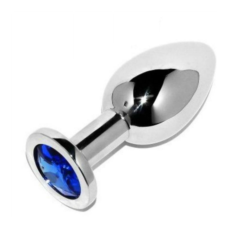 METAL HARD - ANAL PLUG DIAMOND BLUE SMALL 5.71CM - Amore24