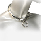 METAL HARD - BDSM NECKLACE WITH RING 10CM - Amore24