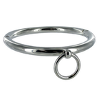 METAL HARD - BDSM NECKLACE WITH RING 18CM - Amore24