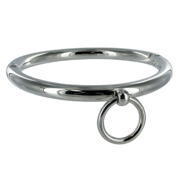 METAL HARD - BDSM NECKLACE WITH RING 18CM - Amore24