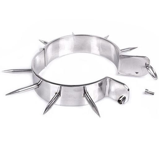 METAL HARD - BDSM SLAVE COLLAR WITH POINTS - Amore24