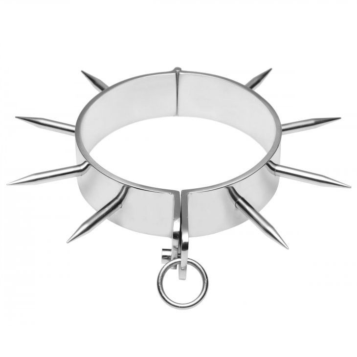 METAL HARD - BDSM SLAVE COLLAR WITH POINTS - Amore24