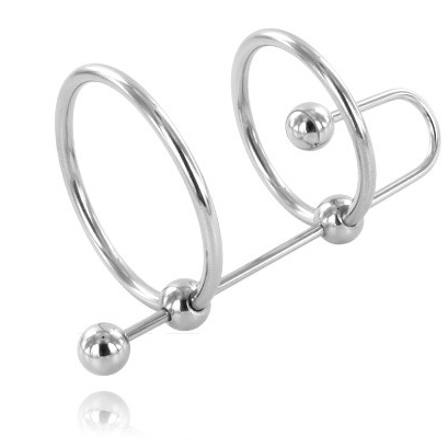 METAL HARD - EXTREME RING WITH URETHRAL STOP - Amore24