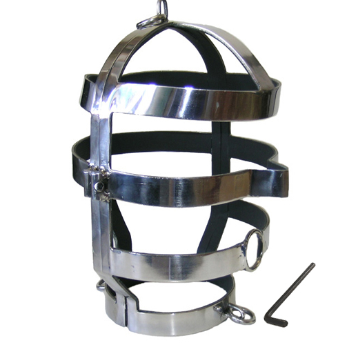 METAL HARD - MASK WITH STEEL NECKLACE - Amore24