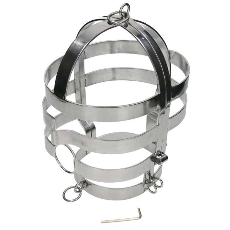 METAL HARD - MASK WITH STEEL NECKLACE - Amore24