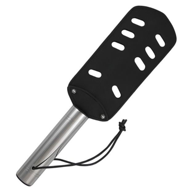 METAL HARD - THE PADDLE ORIGINAL LEATHER AND METAL - WITH HOLES - Amore24