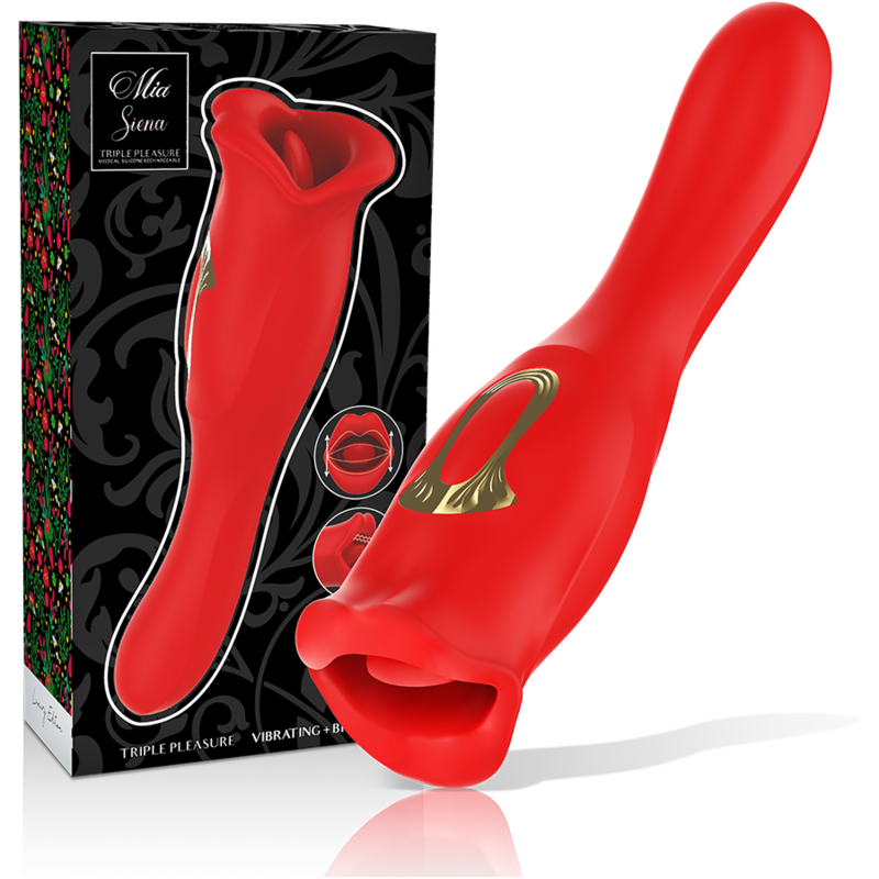 MIA - SIENA TRIPLE PLEASURE VIBRATING + BITING - Amore24