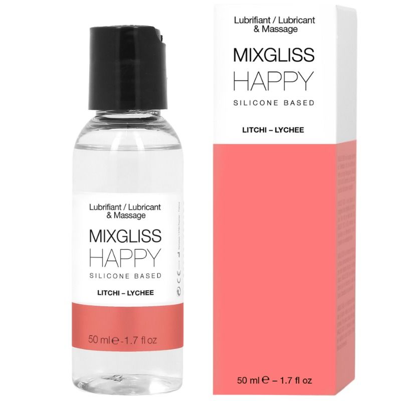 MIXGLISS - HAPPY LITCHI SILICONE LUBRICANT 50 ML - Amore24