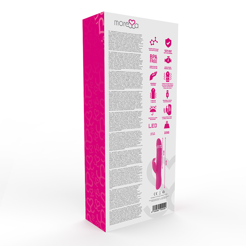 MORESSA - SOMER PREMIUM VIBRATOR WITH MULTIPLE ROTATION - Amore24