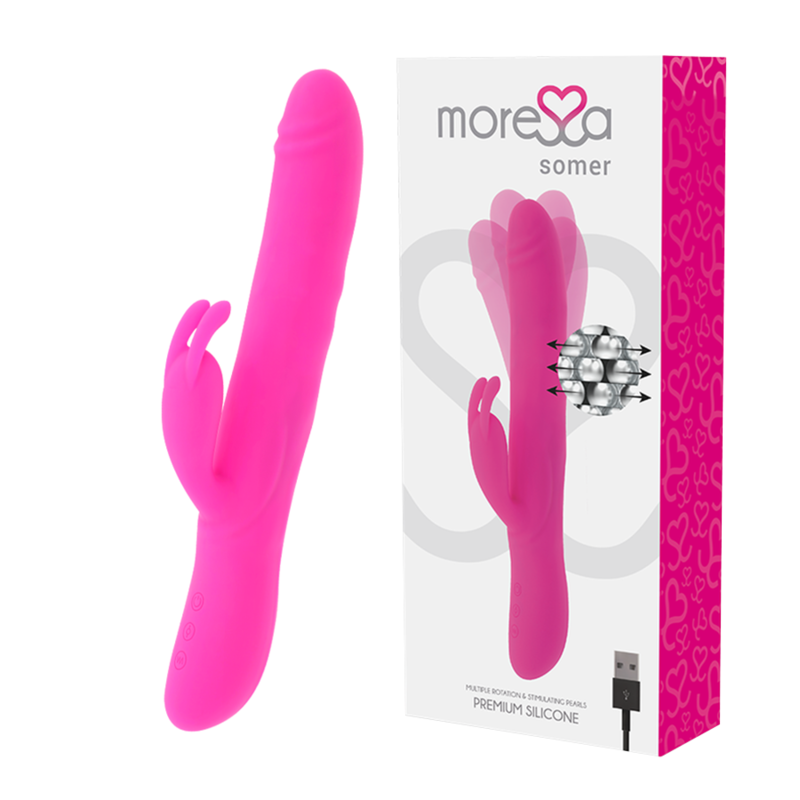 MORESSA - SOMER PREMIUM VIBRATOR WITH MULTIPLE ROTATION - Amore24