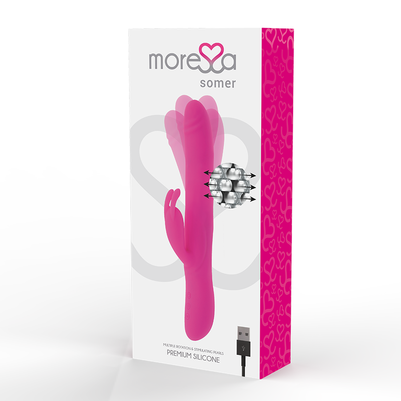 MORESSA - SOMER PREMIUM VIBRATOR WITH MULTIPLE ROTATION - Amore24