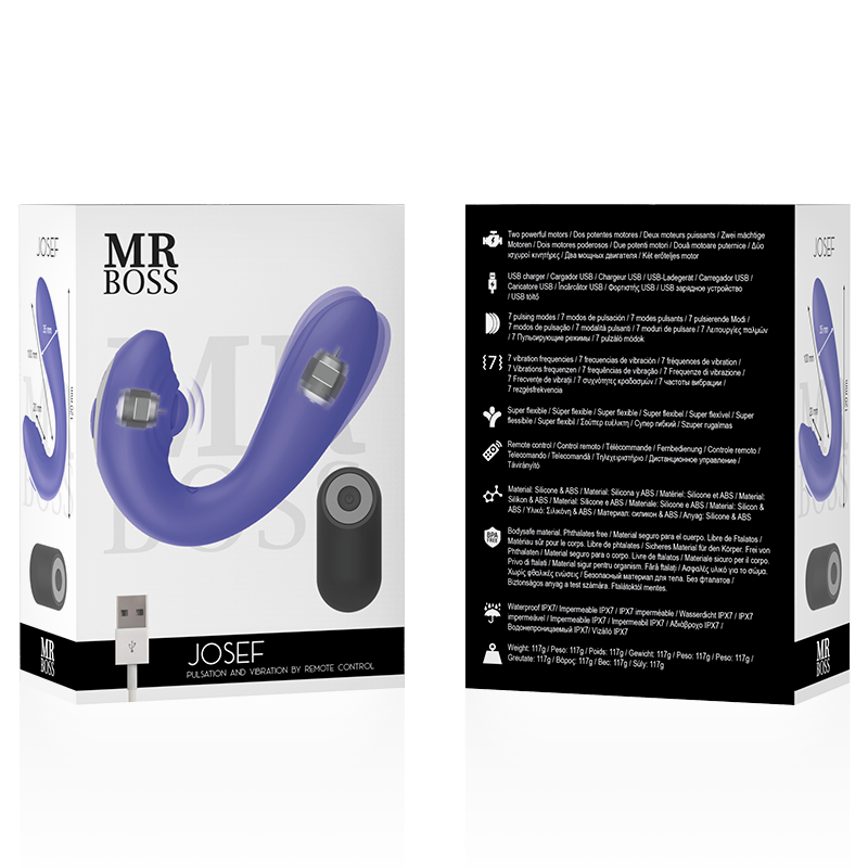 MR BOSS - JOSEF PULSATION & VIBRATION REMOTE CONTROL FOR COUPLES - Amore24