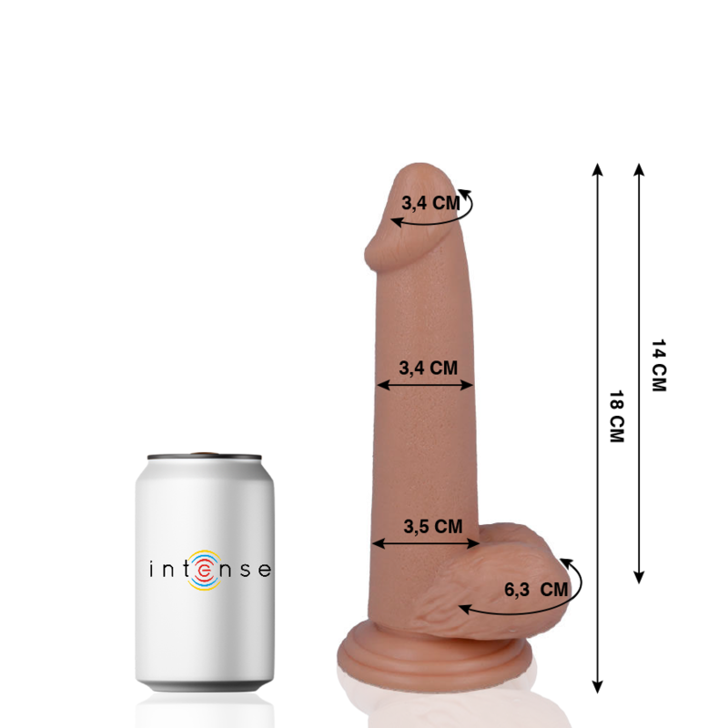 MR INTENSE - 10 REALISTIC COCK 18 CM -O- 3.4 CM - Amore24