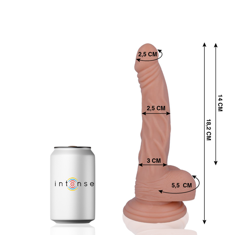 MR INTENSE - 12 REALISTIC COCK 18.2 CM -O- 2.5 CM - Amore24